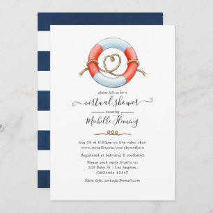 Nautical Virtual Shower Invitation