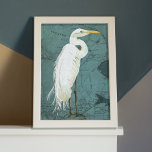 Nautical Watercolor Heron Fish Beach Decoupage Tissue Paper<br><div class="desc">COORDINATES WITH: "Beach Nautical Ocean Map Watercolor Heron Fish Art Tissue Paper." This is a wonderful, heavy weight tissue paper for decoupaging furniture! This is the left size enlarged for a vertical composition that can be used on a cabinet or furniture door, or to create a wall art design. Coastal...</div>
