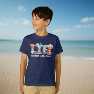 Nautical Watercolor Lettering Illustration T-Shirt
