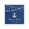 Nautical Wedding Anchor String Lights Navy Blue