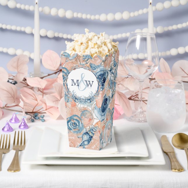 Nautical Wedding Beach Seashell Flowers  Favor Box (Wedding)