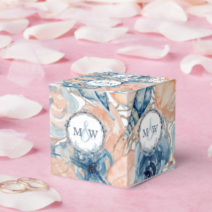 Nautical Wedding Beach Seashell Flowers Favor Box