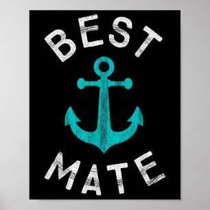 Nautical Wedding Favour Grooms Man & Groomsmen Poster