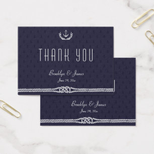 Nautical Wedding Favour Tags With Blue Anchors