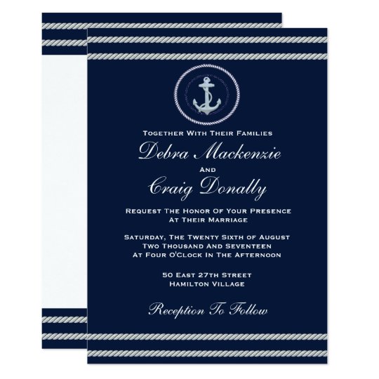 Nautical - Wedding Invitation