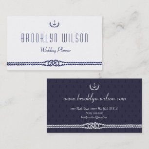 Nautical Wedding Planner Business Cards