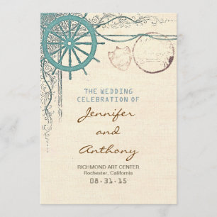 Nautical wedding program