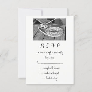 Nautical Wedding RSVP Card