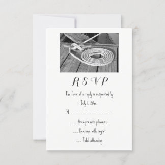 Nautical Wedding RSVP Card