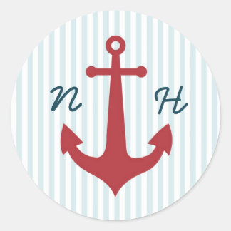 Nautical wedding stickers