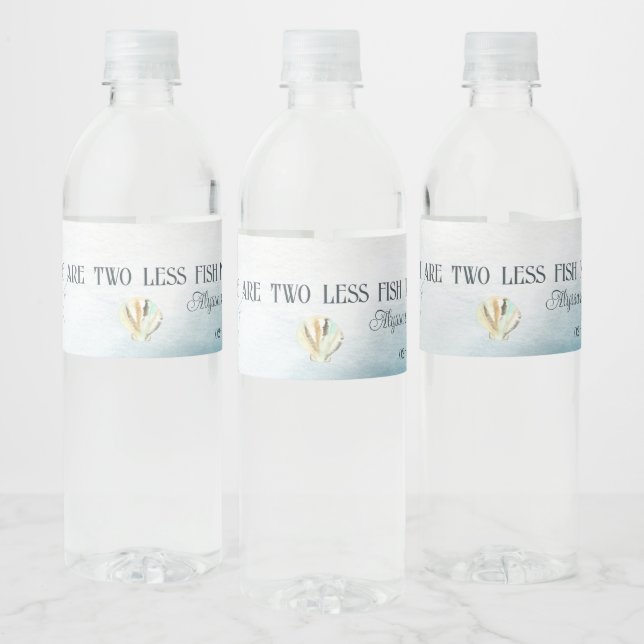 Nautical Wedding Water Labels (Bottles)