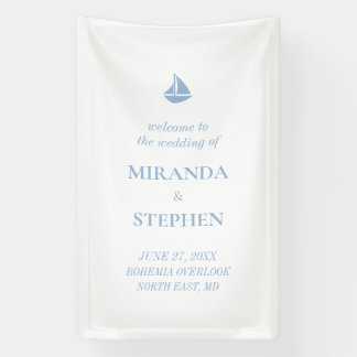 Nautical Wedding Welcome Sign Banner