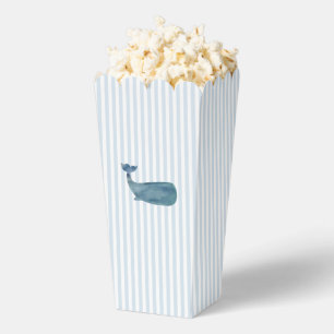 Nautical Whale Blue Stripe Preppy Favor Box