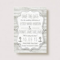 Nautical Whitewashed Wood Beach Wedding Collection