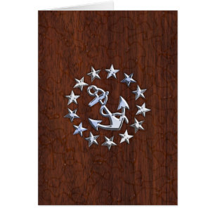 Nautical Yacht Flag Anchor Stars Symbol