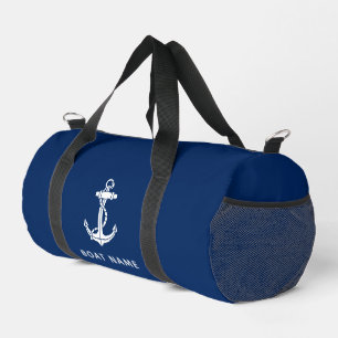 NauticalAnchor Blue Boat Custom Cruise Swag Duffle Bag