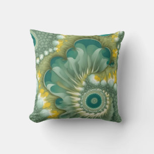 Nautilus Abstract Throw Pillow