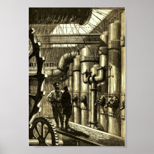 Nautilus Engines from 20000 Leagues Under the Sea Poster