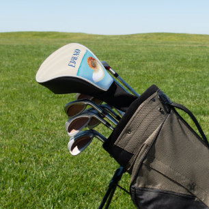 Nautilus Seashell and Sand Golf Head Cover