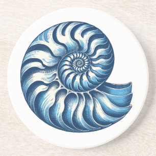 Nautilus Shell Nautical Coaster