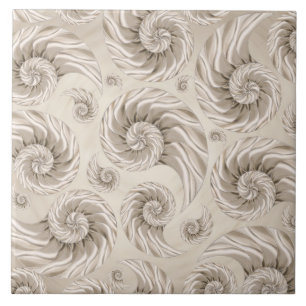 Nautilus Shell Pattern Tile