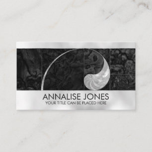Nautilus Shell - Peal and Black Abalone Business Card