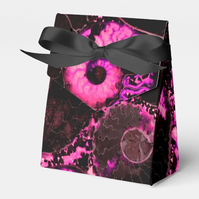 Nautilus shell - pink design favor box (Front Side)