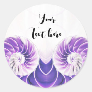 nautilus shell seashell Fibonacci sticker