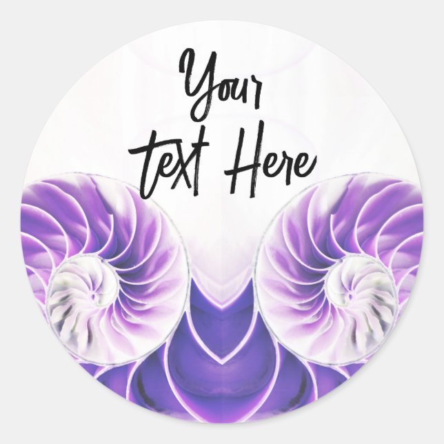 nautilus shell seashell Fibonacci sticker (Front)