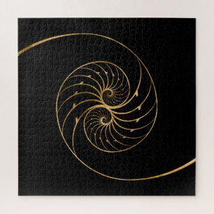 Nautilus Shells - Golden Pair Jigsaw Puzzle