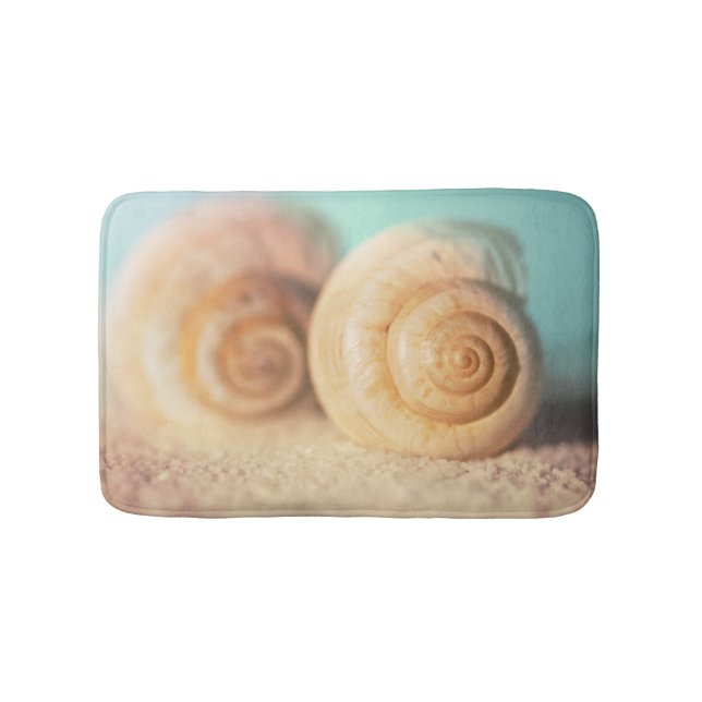 Nautilus Shells On Beach Bath Mat (Front)