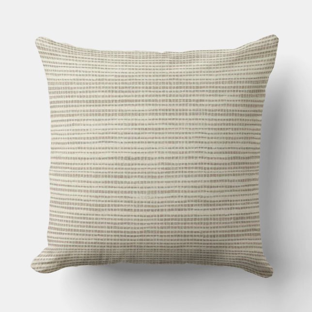 Nautral Grain Sand Beige Lumbar Sq M-L Throw Pillow (Front)