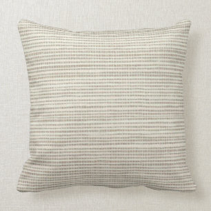Nautral Grain Sand Beige Lumbar Sq M-L Throw Pillow