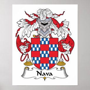 Nava Family Crest Poster