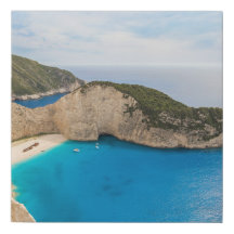 Navagio Beach Greece Faux Canvas Print – Scenic