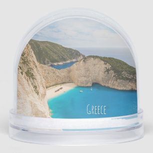 Navagio Beach Greece – Shipwreck Cove Travel Snowglobe