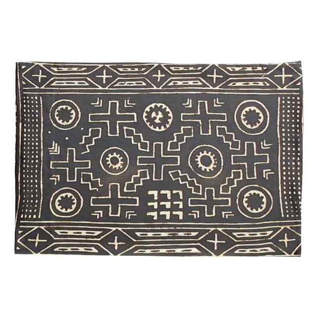 NAVAJO 1800s HORSE SADDLE BLANKET REPRINT Pillowcase (Back)