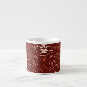Navajo Aztec: Ethnic Doodle Pattern. Espresso Cup