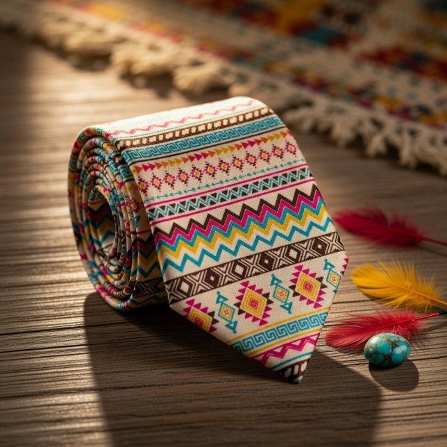 Navajo Aztec Tribal Native American Pattern Tie (Creator Uploaded)