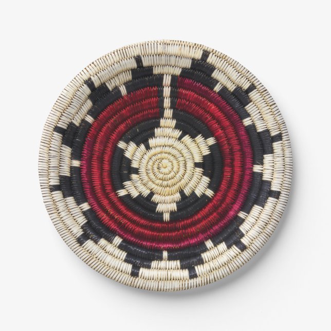 Navajo Basket Paper Plate (Front)