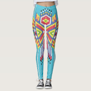 Navajo Bead Design Leggings