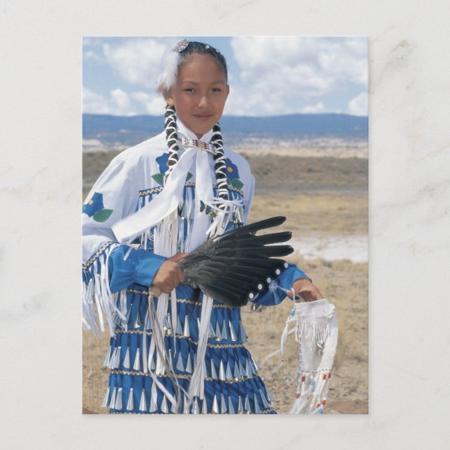 Navajo dancer postcard (Front)