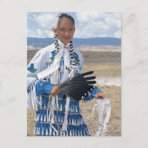Navajo dancer postcard