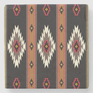 Navajo Design 7 Bandana Stone Coaster
