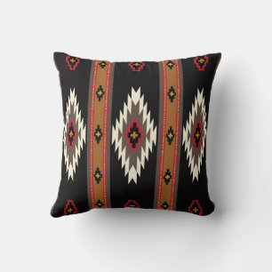 Navajo Design 7 Bandana Throw Pillow