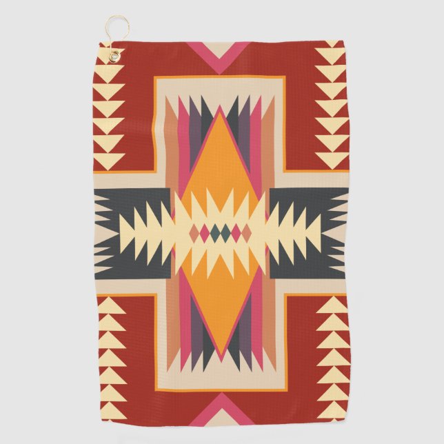 Navajo Design-8 Golf Towel (Front)