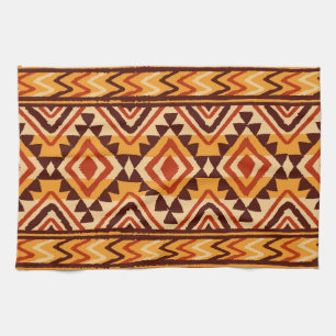 Navajo Ethnic Ornament: Vintage Seamless Kitchen Towel