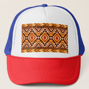 Navajo Ethnic Ornament: Vintage Seamless Trucker Hat