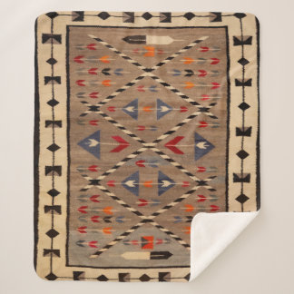 NAVAJO HORSE SADDLE BLANKET PRINT FROM  1900