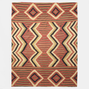 NAVAJO INDIAN HORSE SADDLE HISTORIC ANTIQUE FLEECE BLANKET